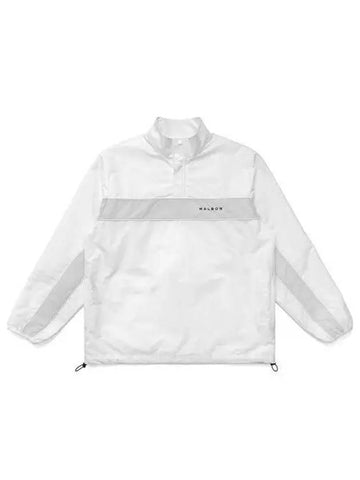 Bermuda Collection solid anorak jacket white - MALBON GOLF - BALAAN 1