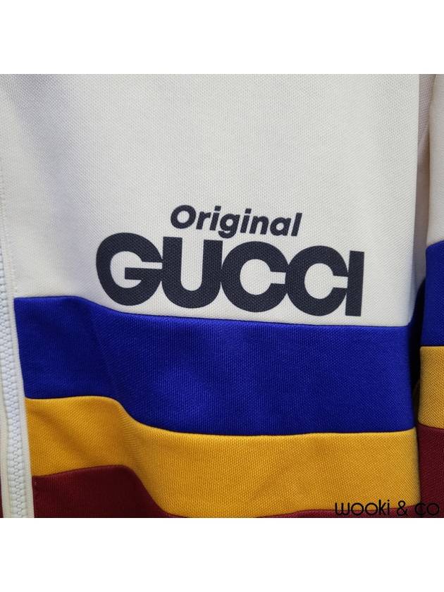 Original Logo Jersey Track Jacket Magenta Ivory - GUCCI - BALAAN 4