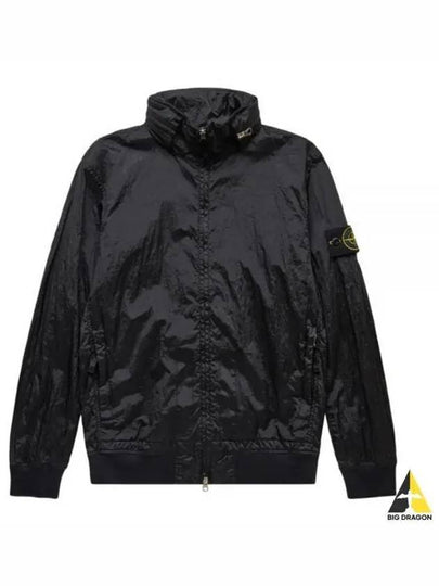 Men's Logo Patch Nylon Metal Zip-up Jacket Black - STONE ISLAND - BALAAN 2