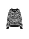 Logomania knit top black - VERSACE - BALAAN 2