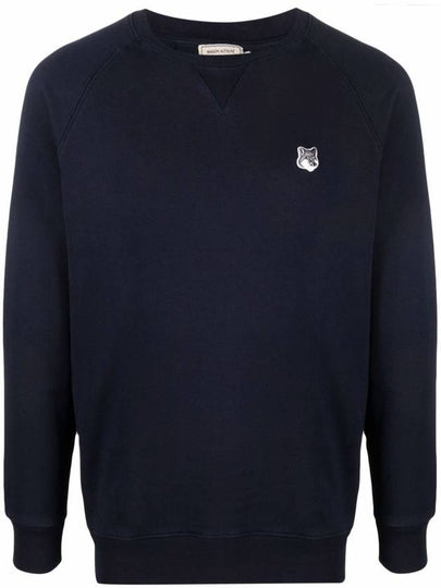 Grey Fox Head Patch Classic Sweatshirt Navy - MAISON KITSUNE - BALAAN 2