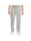 NSW Club Knit Open Hem Track Pants Gray - NIKE - BALAAN 1