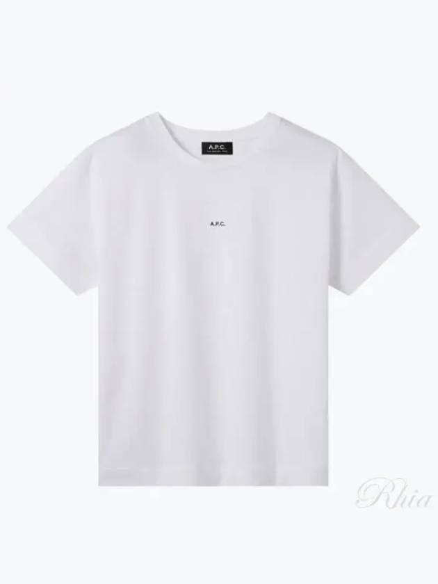 Jade Logo Short Sleeve T-Shirt White - A.P.C. - BALAAN 2