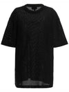 Moran Openwork Short Sleeve T-Shirt Black - A.P.C. - BALAAN 4