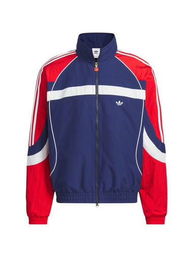 Retro Remix Padded Zip-Up Jacket Red Dark Blue - ADIDAS - BALAAN 1