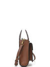 Mini Two-Tone Canvas And Leather Pocket Bag Natural Malt Brown - BURBERRY - BALAAN 3