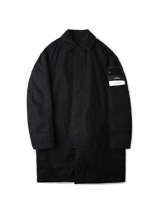 Ghost Piece O-Ventile Primaloft Insulation Trench Coat Black - STONE ISLAND - BALAAN 1