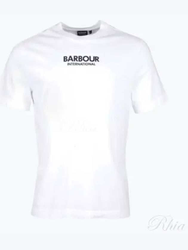 Formula Logo Print Short Sleeve T-Shirt White - BARBOUR - BALAAN 2