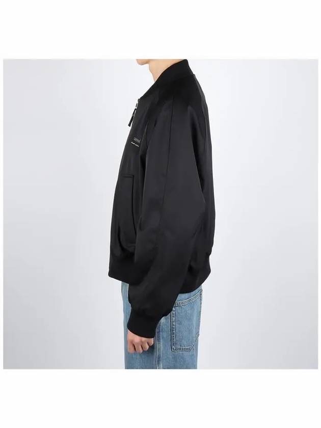 Technical Bomber Jacket Black - AMI - BALAAN 4