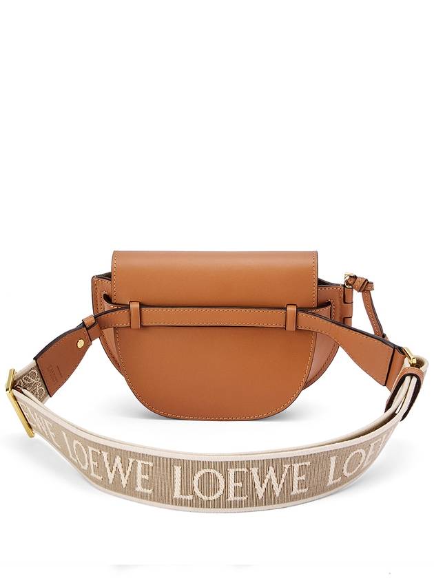 Mini Gate Dual Soft Calfskin Cross Bag Tan - LOEWE - BALAAN 4