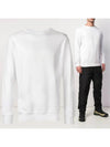 emboss logo double-sided sweatshirt white - STONE ISLAND - BALAAN 2