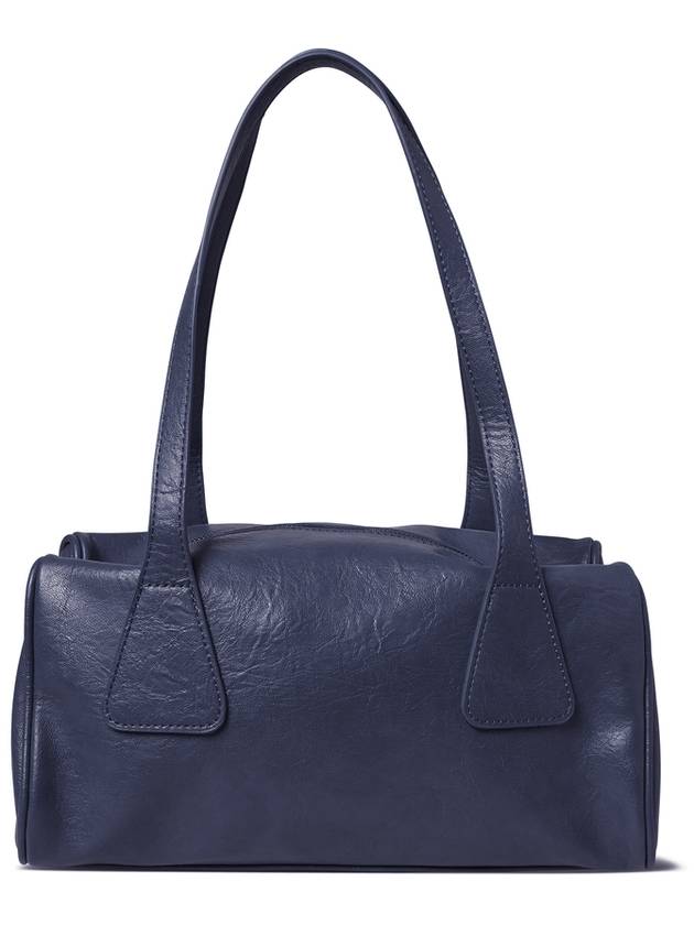 Eco leather square shoulder bag Navy - THE GREEN LAB - BALAAN 6