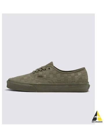 Authentic Mono Checkerboard Olive VN000CRQOLV1 - VANS - BALAAN 1