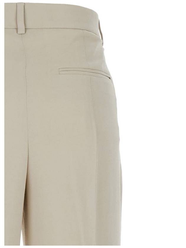 Beige Relaxes Tailored Trousers In Wool Blend Woman - TOTEME - BALAAN 3