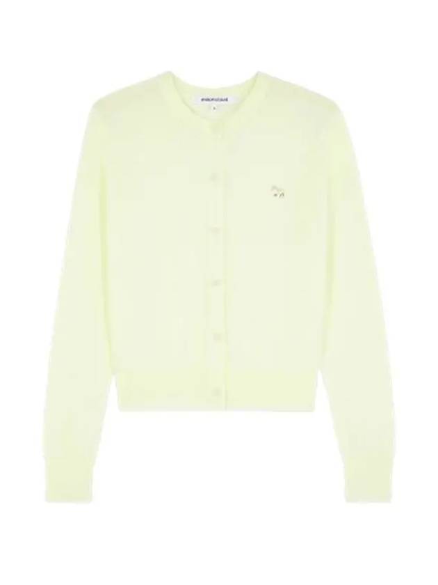 Baby Fox Patch Regular Cardigan Lemonade - MAISON KITSUNE - BALAAN 1