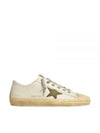 V-Star Leather Canvas Low-Top Sneakers White - GOLDEN GOOSE - BALAAN 2