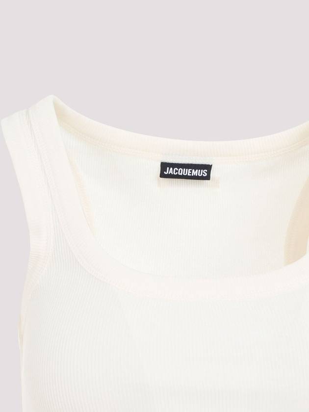 Short Sleeve T-Shirt 241JS158 2032 100 WHITE - JACQUEMUS - BALAAN 4