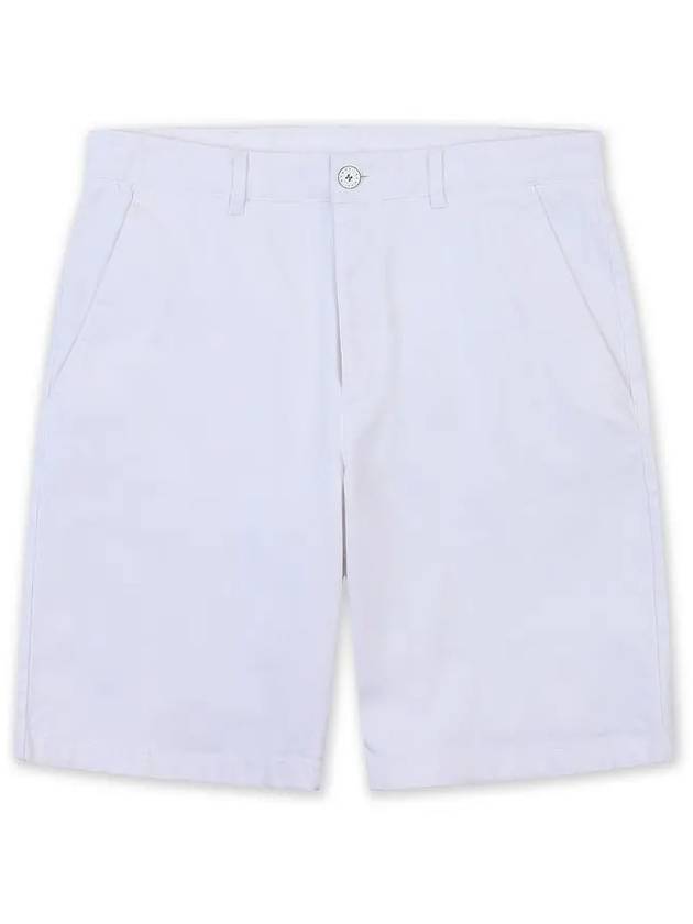 Golfwear Men's Stretch Cotton Shorts White - ONOFF - BALAAN 2