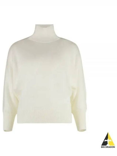 Talea Virgin Wool Knit Top White - MAX MARA - BALAAN 2