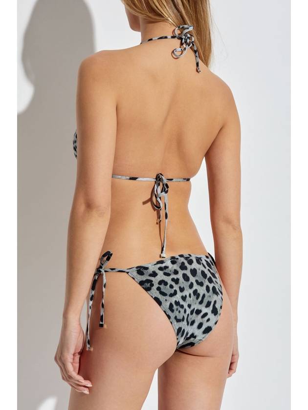 Dolce & Gabbana Two-piece Swimsuit With Animal Print, Women's, Grey - DOLCE&GABBANA - BALAAN 4