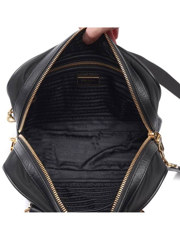 Nylon Saffiano Tote Bag Black - PRADA - BALAAN 7