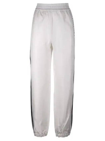 2A00001 597DR 034 Logo Trimmed Jogger Pants - MONCLER - BALAAN 1