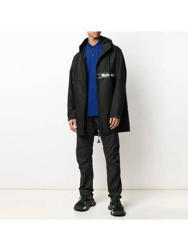 Nylon Half Parka Black - MONCLER - BALAAN.