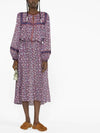 Greila Long Dress Purple - ISABEL MARANT - BALAAN 4