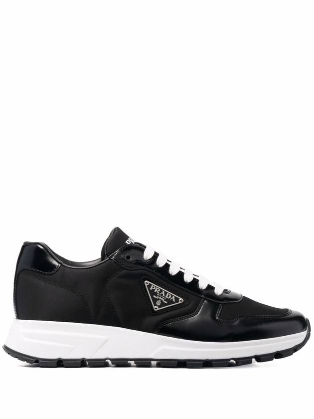 Re-Nylon Triangle-logo low-top sneakers - PRADA - BALAAN 1