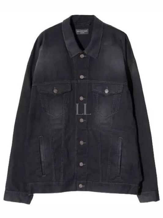 oversized denim jacket black - BALENCIAGA - BALAAN 2
