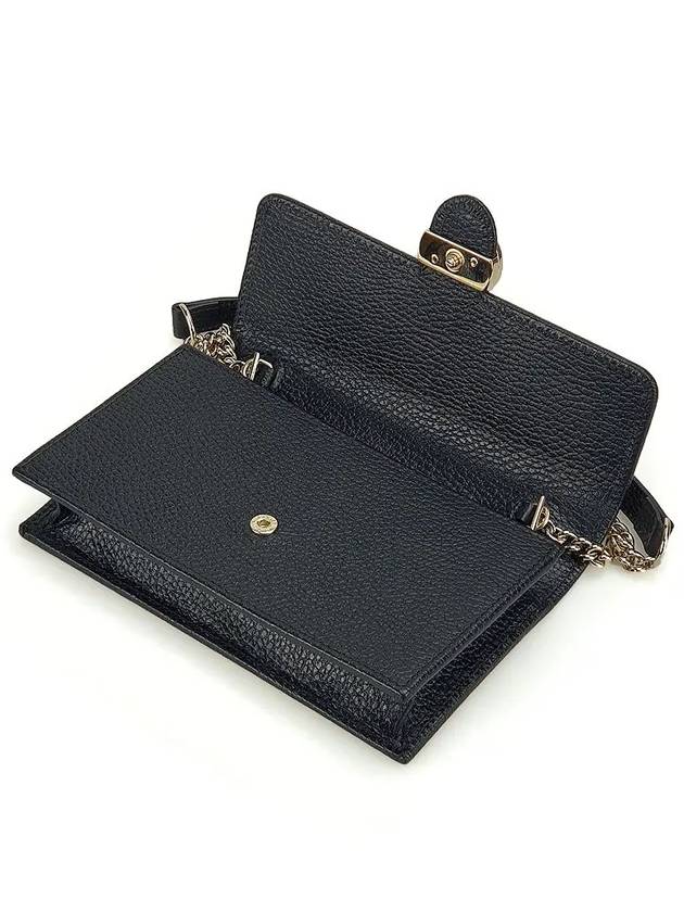 GG Interlocking Chain Strap Cross Bag Black - GUCCI - BALAAN 6