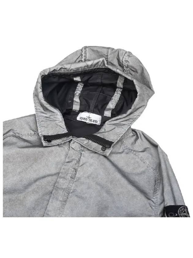 reflective hooded jacket gray - STONE ISLAND - BALAAN.