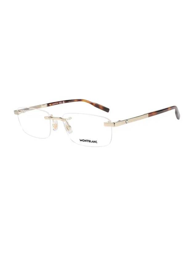 Rimless Eyeglasses Gold Havana - MONTBLANC - BALAAN 3