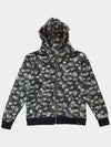 Pixel camo Hoodie Zip up Gray - AOX - BALAAN 5