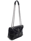 Toy Puffer Leather Shoulder Bag Black - SAINT LAURENT - BALAAN 4