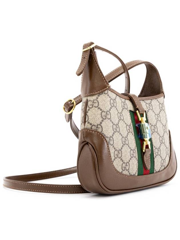 GG Supreme Mini Jackie 1961 Cross Bag Brown Beige - GUCCI - BALAAN 3