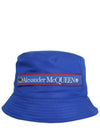 Lining Logo Bucket Hat Blue - ALEXANDER MCQUEEN - BALAAN.