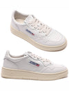 Medalist Leather Low Top Sneakers White - AUTRY - BALAAN 3