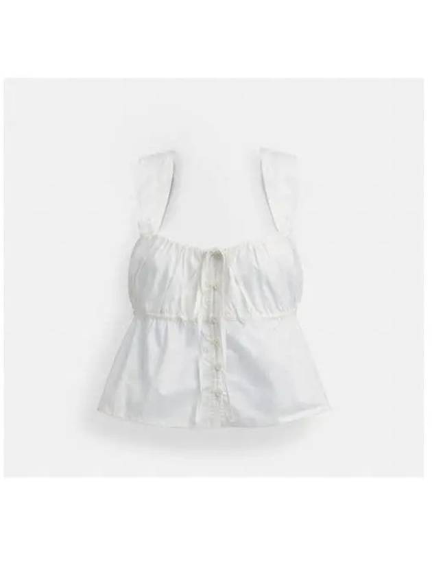 Solid Top in Organic Cotton CS643 WHT - COACH - BALAAN 2