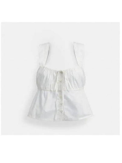 Solid Top in Organic Cotton CS643 WHT - COACH - BALAAN 2