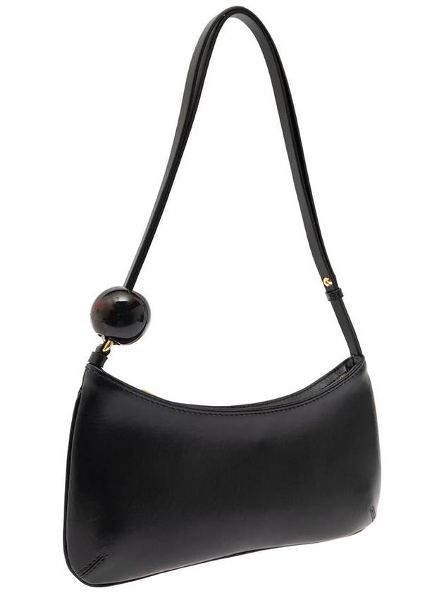 Le Bisou Perle Beaded Shoulder Bag Black - JACQUEMUS - BALAAN 3