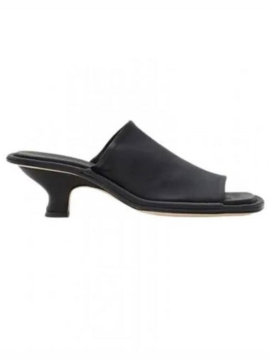 Frankie Stretch Leather Mule Black - BY FAR - BALAAN 1