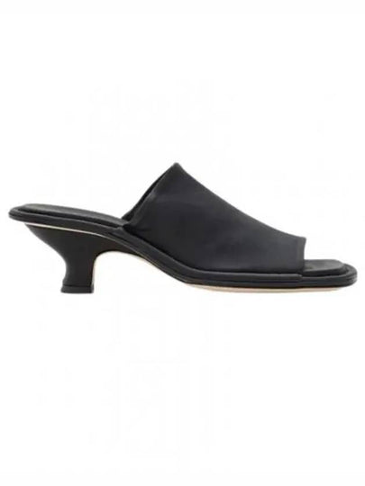 Frankie Stretch Leather Mule Black - BY FAR - BALAAN 2