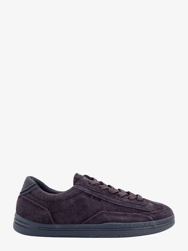 Logo Suede Low Top Sneakers Grey - STONE ISLAND - BALAAN 1