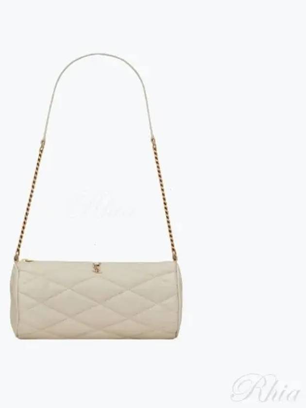 Tube Quilting Small Shoulder Bag Vintage White - SAINT LAURENT - BALAAN 2