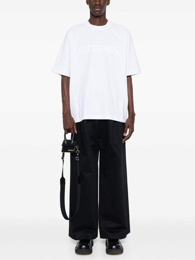 Le Typo Short Sleeve T-Shirt White - JACQUEMUS - BALAAN 3