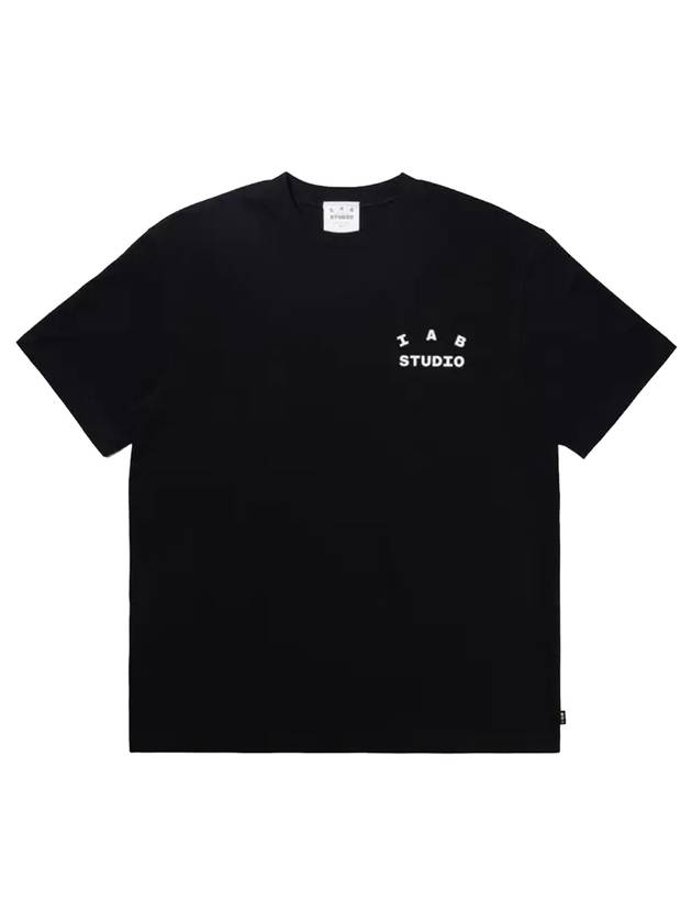 Logo Short Sleeve T Shirt Black - IAB STUDIO - BALAAN 1