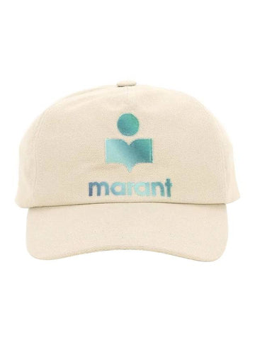 Tyron Embroidered Logo Ball Cap Ecru - ISABEL MARANT - BALAAN 1