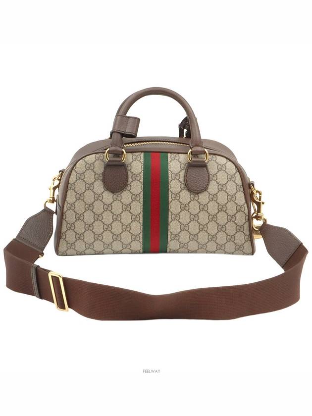 GG Supreme Canvas WEB Ophidia Gold Plated Medium Top Handle 2WAY 72457 - GUCCI - BALAAN 2