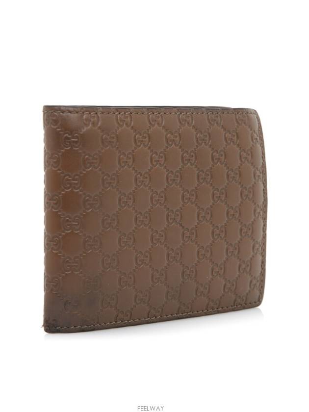 Classic Microshima Seama Half Wallet Brown 260987 - GUCCI - BALAAN 3